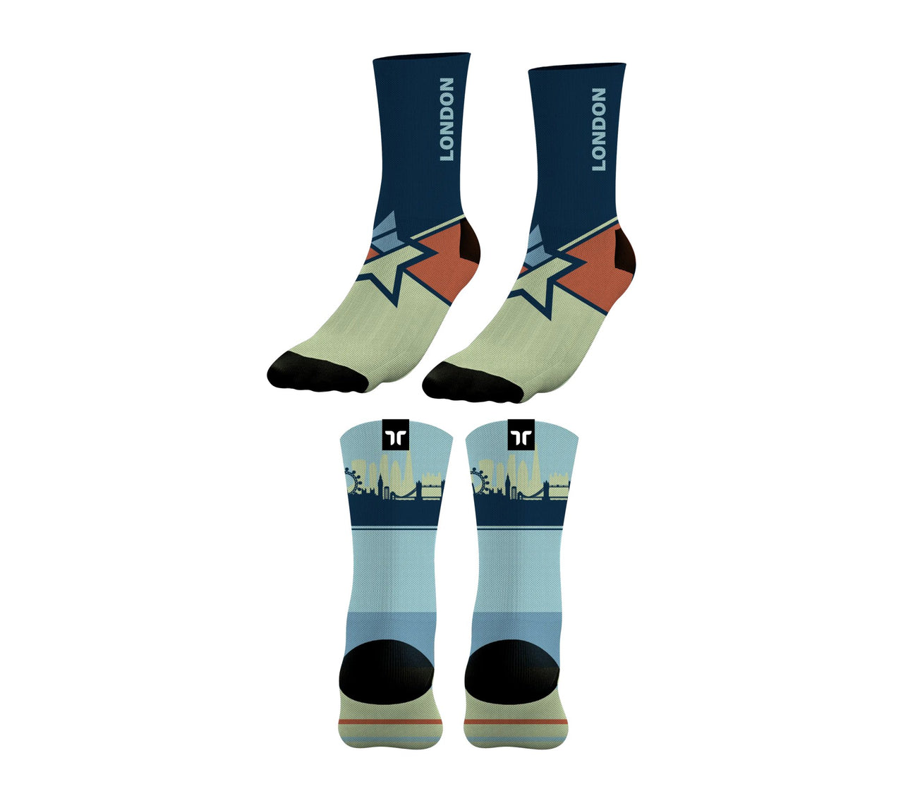 Marathon Compression Socks | London Edition - Thersipo - Marathon Runners - Perfect Gift For Marathon Runner