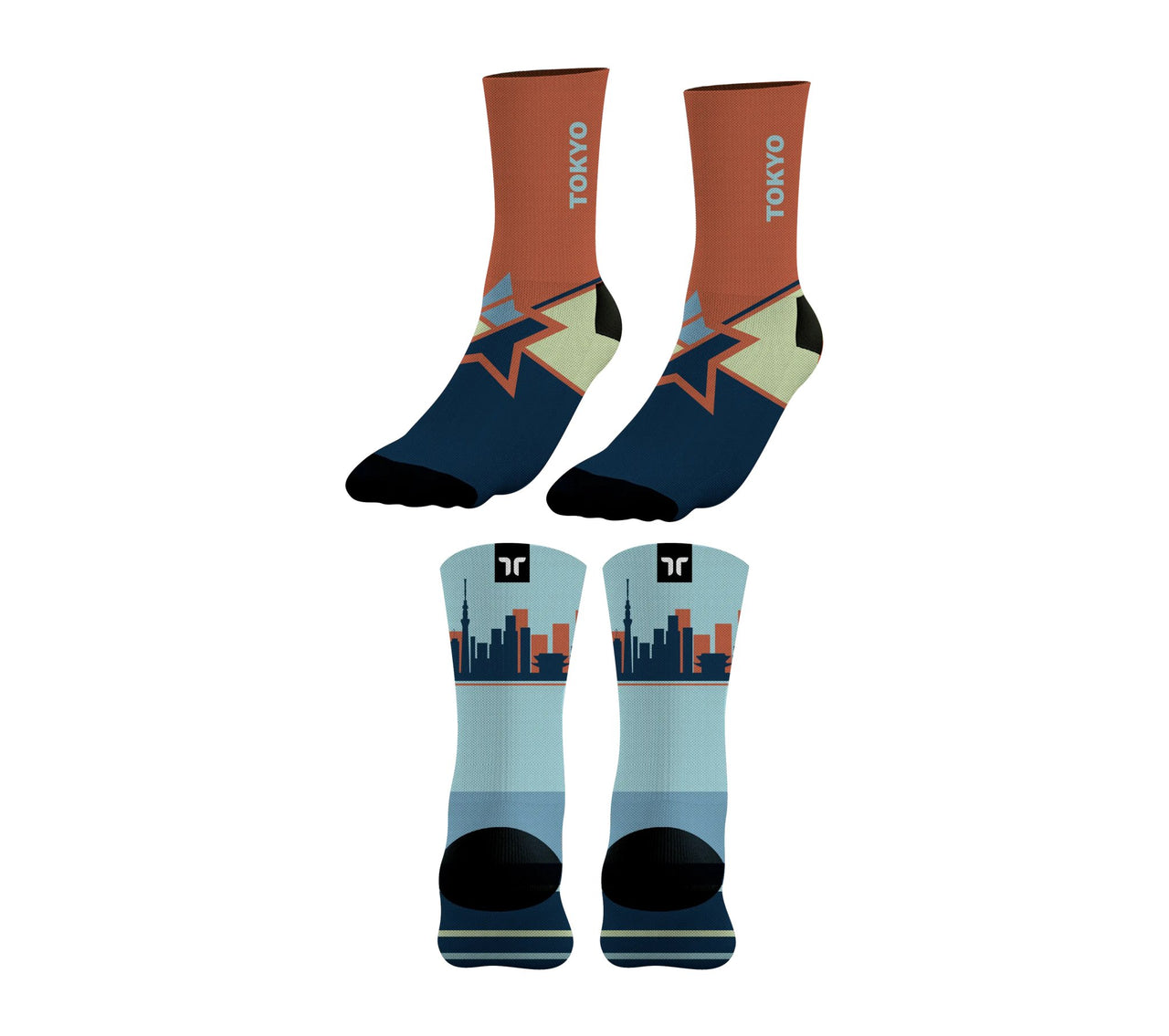 Marathon Compression Socks | Tokyo Edition - Thersipo - Marathon Runners - Perfect Gift For Marathon Runner